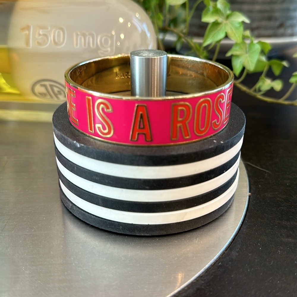 Kate Spade A Rose Is A Rose Bangle Bracelet Rare - Picture 4 of 6